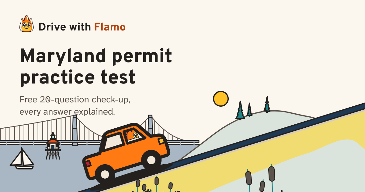 Maryland Permit Practice Test 2026: Free, Every Answer Explained